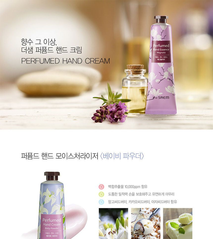 The Saem - Perfumed Hand Cream (Baby Powder), 30ml, 35 g, 8806164122303