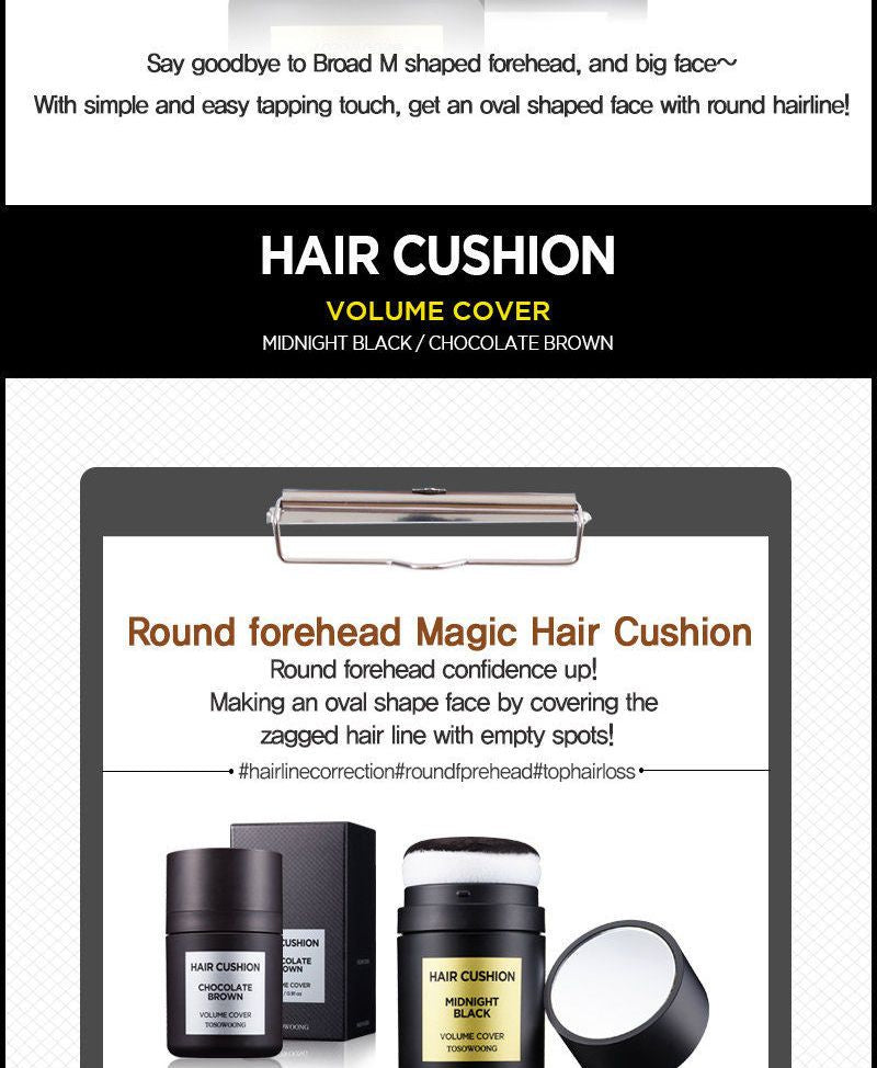 TOSOWOONG - Midnight Black Hair Cushion, 26g, 95 g, 8809179102933