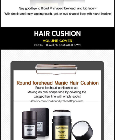 TOSOWOONG - Midnight Black Hair Cushion, 26g, 95 g, 8809179102933