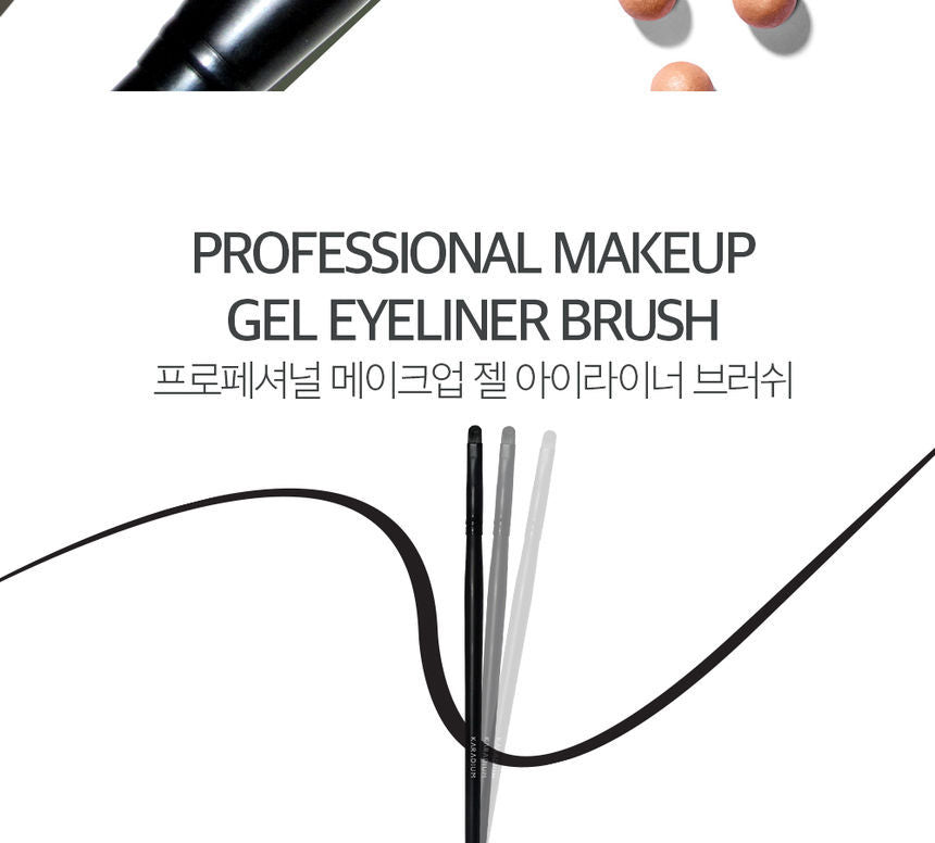 KARADIUM - Professional Make Up Gel Eyeliner Brush 1pc, 1 pc, 10 g, 8801511010050