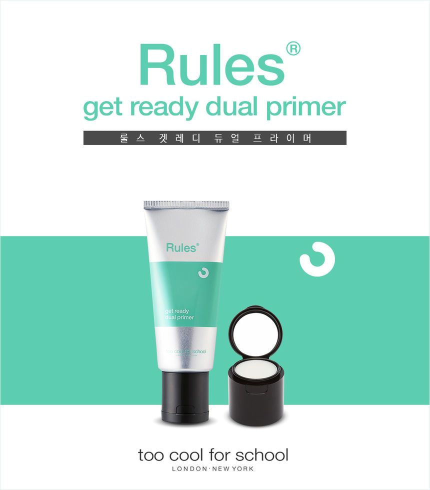too cool for school - Rules Get Ready Dual Primer: Primer 50ml + Primer Balm 1.5g, 2 pcs, 130 g, 8809297212019