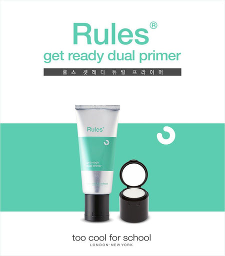 too cool for school - Rules Get Ready Dual Primer: Primer 50ml + Primer Balm 1.5g, 2 pcs, 130 g, 8809297212019