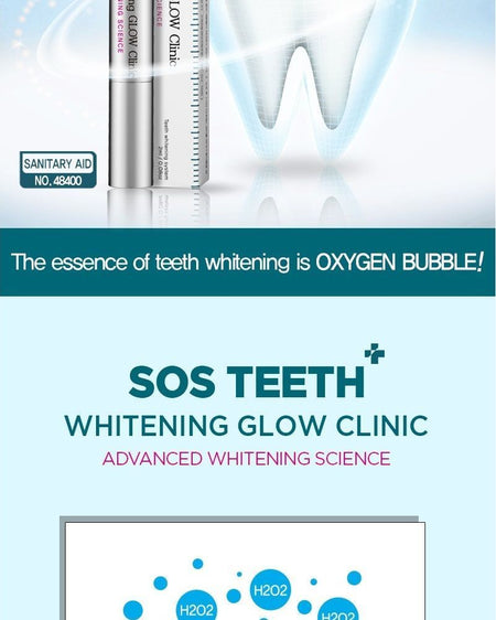 TOSOWOONG - SOS Teeth Whitening Glow Clinic Pen 1pc, 2ml, 50 g, 8809179102964