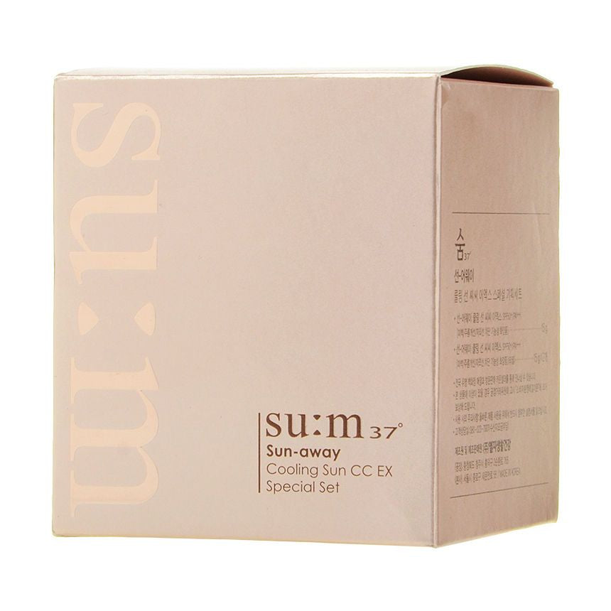 su:m37 - Sun-Away Cooling Sun CC EX SPF50+ PA+++ Special Set: 15g + Refill 15g x 2pcs, 15g + 15g x 2pcs, 223 g, 8801051501308