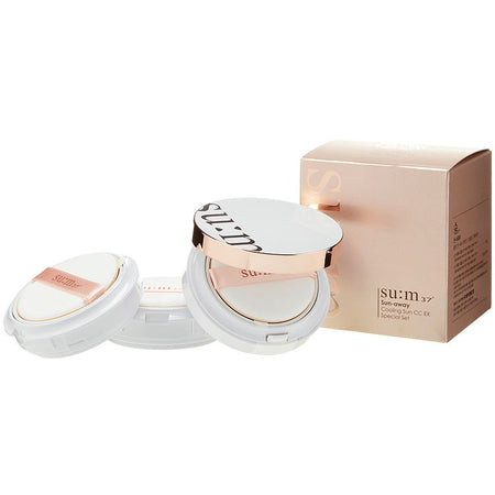 su:m37 - Sun-Away Cooling Sun CC EX SPF50+ PA+++ Special Set: 15g + Refill 15g x 2pcs, 15g + 15g x 2pcs, 223 g, 8801051501308