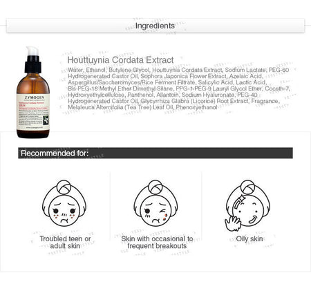 ZYMOGEN - Houttuynia Cordata Ferment Serum 105ml, 105ml, 250 g, 8809046296901