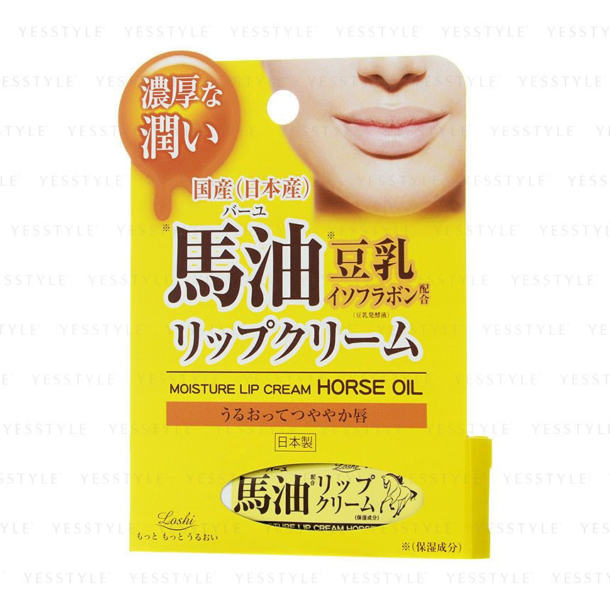 Cosmetex Roland - Loshi Horse Oil Moisture Lip Cream, 10g, 27 g, 4936201101078