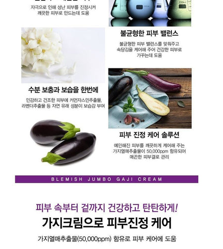 TOSOWOONG - Eggplant Blemish Jumbo Gaji Cream 500g, 500g, 589 g, 8809179105101