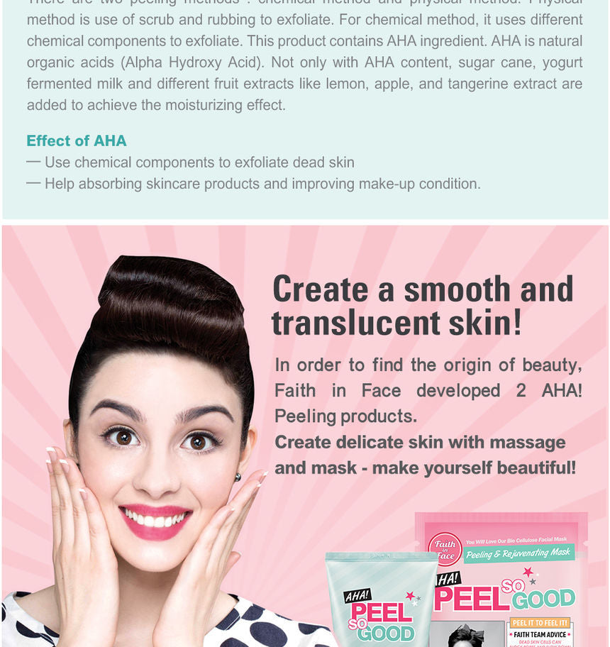 Faith in Face - AHA Peel So Good Peeling Gel 125ml, 125ml, 150 g, 8809382880437