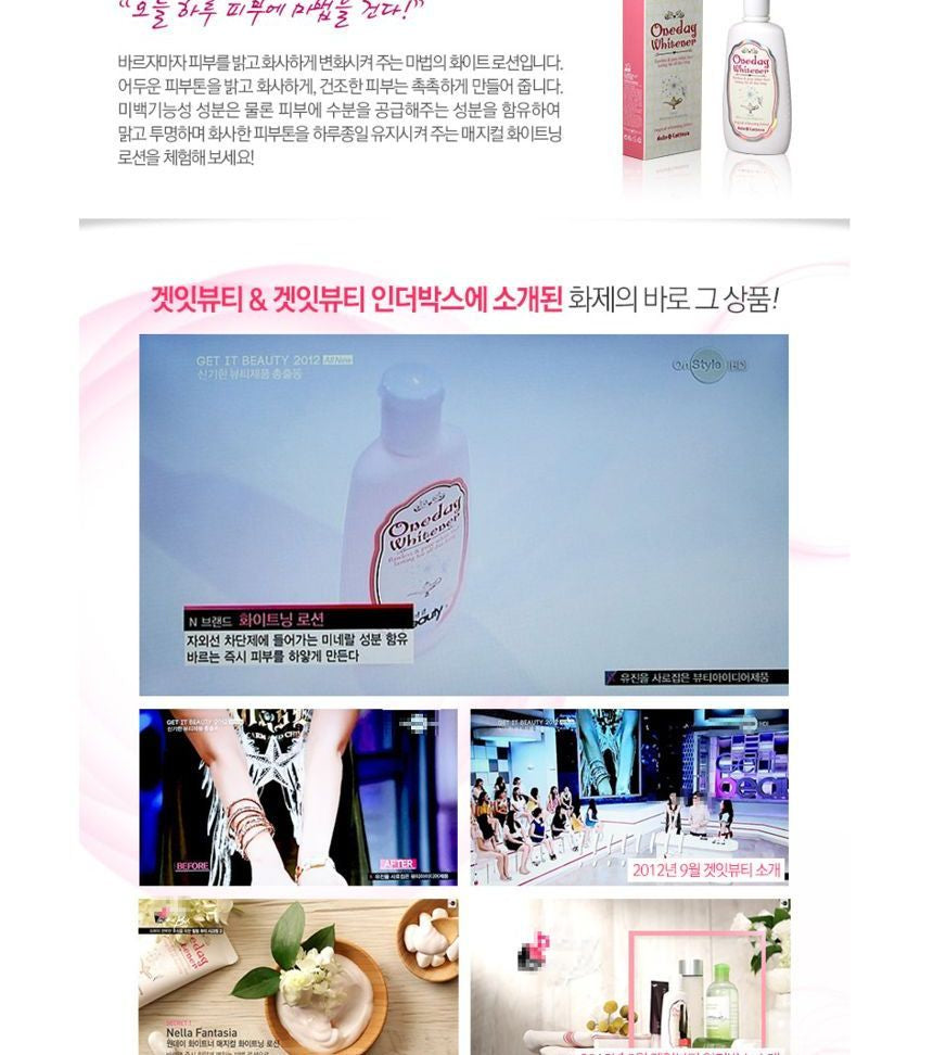 Nella - Oneday Whitener Magical Whitening Lotion 120ml, 120ml, 161 g, 8809588580216