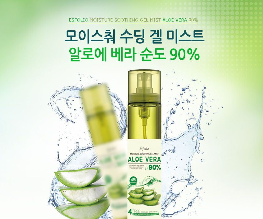 esfolio - Moisture Soothing Gel Mist Aloe Vera 90% 120ml, 120ml, 170 g, 8809386880426