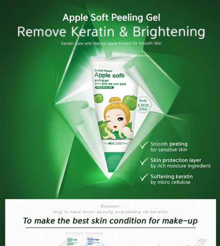 The ORCHID Skin - Orchid Flower Apple Soft Peeling Gel 120ml, 120ml, 161 g, 8803348037927