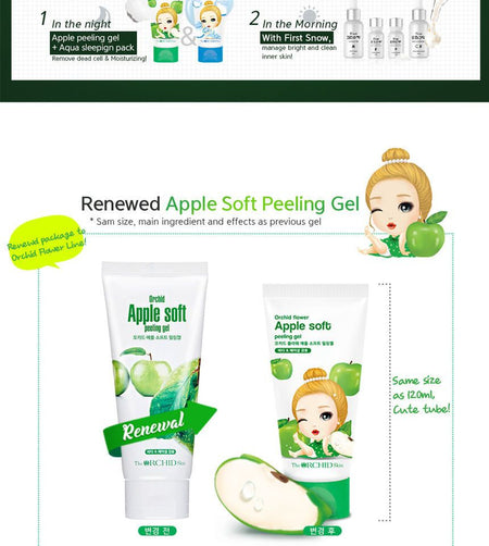 The ORCHID Skin - Orchid Flower Apple Soft Peeling Gel 120ml, 120ml, 161 g, 8803348037927