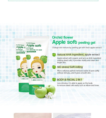 The ORCHID Skin - Orchid Flower Apple Soft Peeling Gel 120ml, 120ml, 161 g, 8803348037927