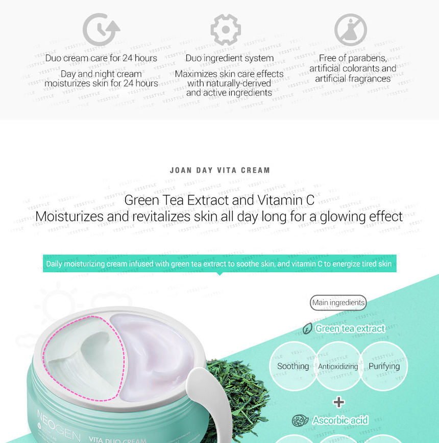 NEOGEN - Vita Duo Cream Joan Day Joan Night, 100ml, 271 g, 8809381449291