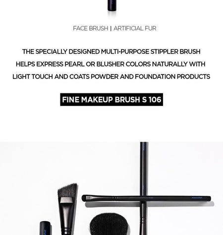 moonshot - Fine Makeup Brush S106, 1 pc, 50 g, 8809429362339