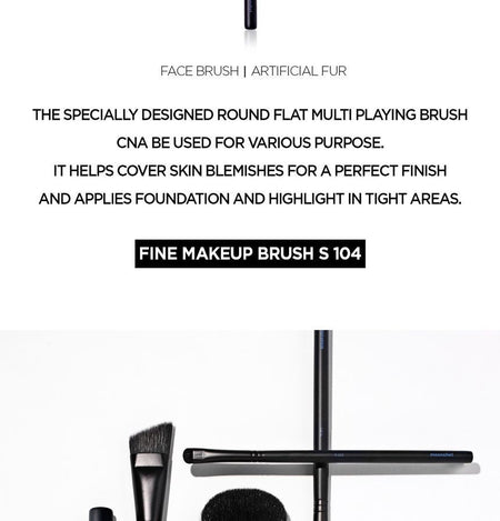 moonshot - Fine Makeup Brush S104, 1 pc, 50 g, 8809429362223