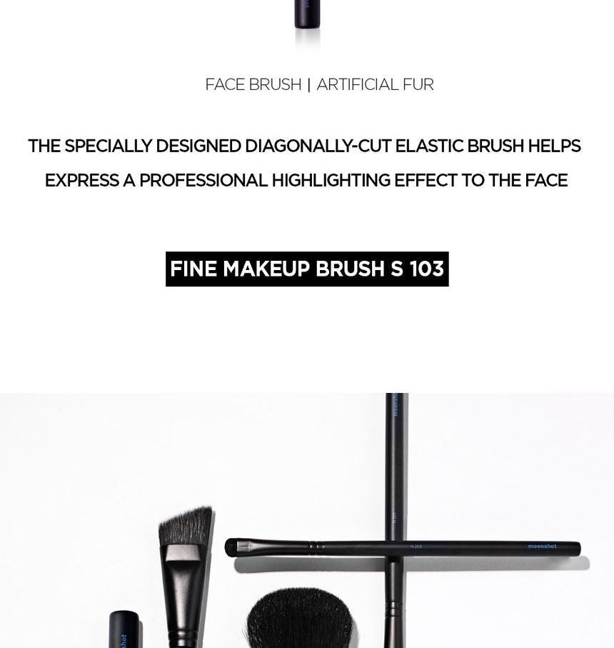 moonshot - Fine Makeup Brush S103, 1 pc, 50 g, 8809429362216