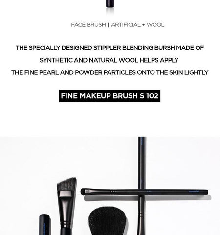 moonshot - Fine Makeup Brush S102, 1 pc, 50 g, 8809429362308