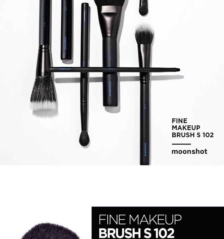 moonshot - Fine Makeup Brush S102, 1 pc, 50 g, 8809429362308