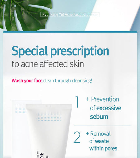 Pyunkang Yul - Acne Facial Cleanser 120ml, 120ml, 162 g, 8809486680667