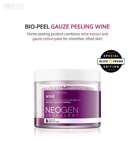 NEOGEN - Dermalogy Bio-Peel Gauze Peeling Wine (Original Version) 200ml, 30 sheets, 390 g, 8809381441844