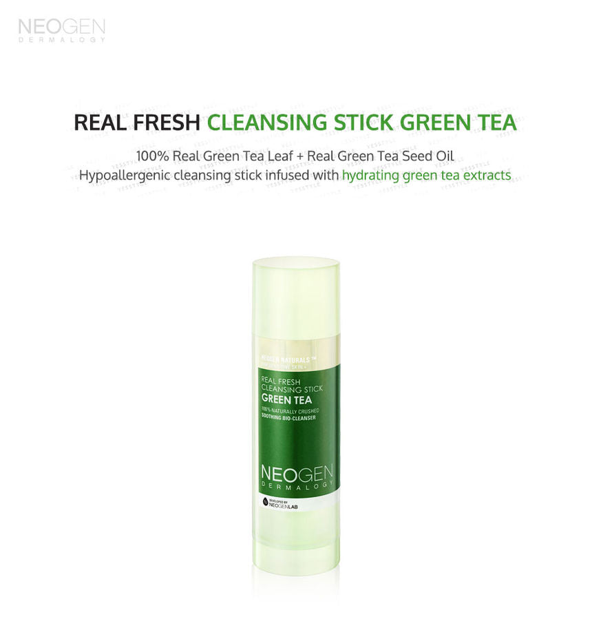 NEOGEN - Dermalogy Real Fresh Cleansing Stick Green Tea, 80g, 140 g, 8809381444999