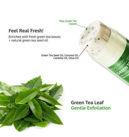 NEOGEN - Dermalogy Real Fresh Cleansing Stick Green Tea, 80g, 140 g, 8809381444999