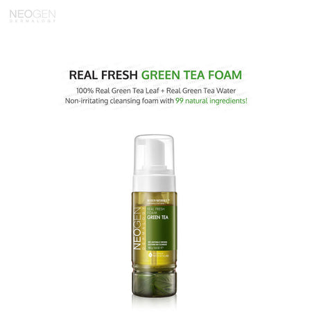 NEOGEN - Dermalogy Real Fresh Foam Green Tea, 160g, 230 g, 8809381442483