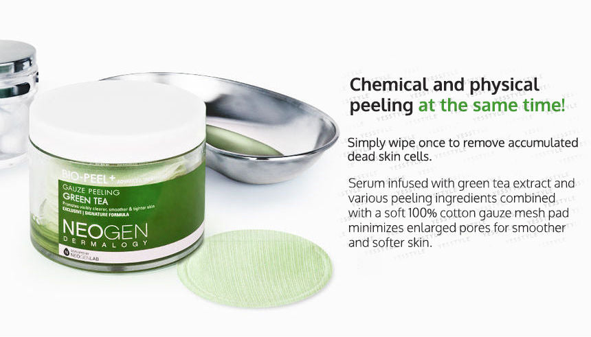 NEOGEN - Dermalogy Bio-Peel Gauze Peeling Green Tea (Original Version) 200ml, 30 sheets, 410 g, 8809381445095