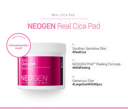 NEOGEN - Dermalogy Real Cica Pad, 90 pcs, 261 g, 8809381447259