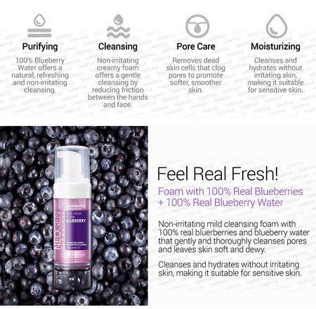 NEOGEN - Dermalogy Real Fresh Foam Blueberry, 160g, 230 g, 8809381442476
