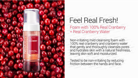 NEOGEN - Dermalogy Real Fresh Foam Cranberry, 160g, 230 g, 8809381442452