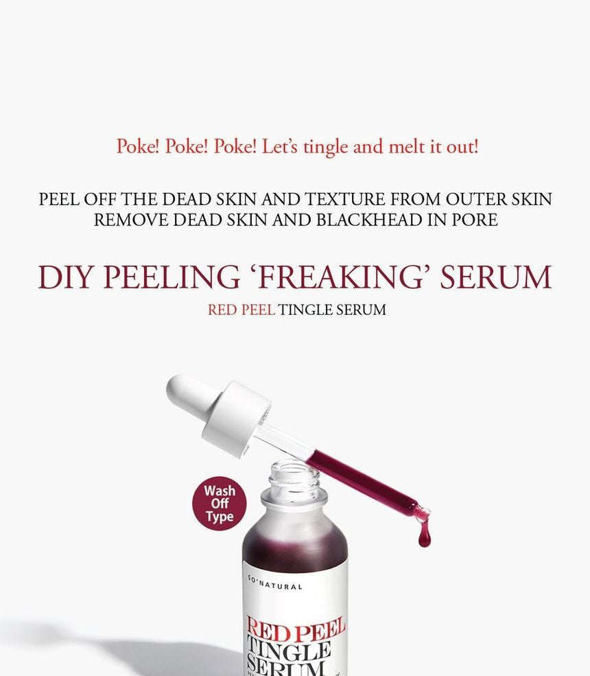 so natural - Red Peel Tingle Serum, 35ml, 108 g, 8809263875606
