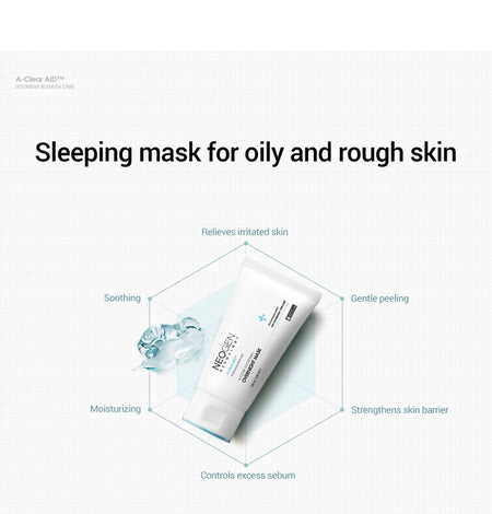 NEOGEN - Dermalogy A-Clear Soothing Overnight Mask, 100ml, 141 g, 8809381449550