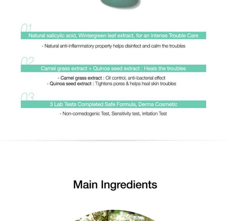 The Saem - Derma Plan Green Trouble Spot Ampoule, 20ml, 97 g, 8806164162811
