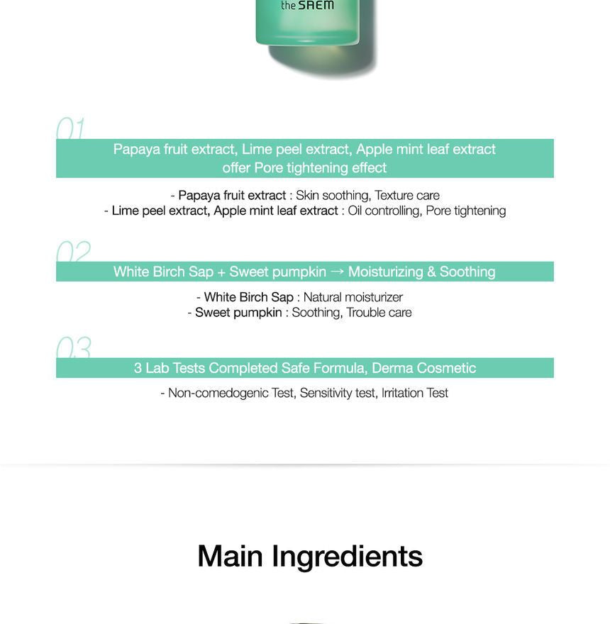 The Saem - Derma Plan Green Fresh Toner, 155ml, 268 g, 8806164162781