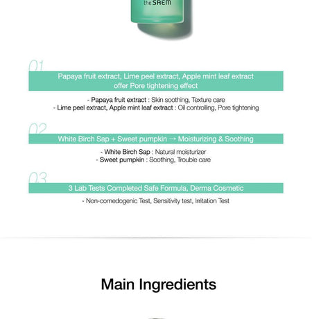 The Saem - Derma Plan Green Fresh Toner, 155ml, 268 g, 8806164162781