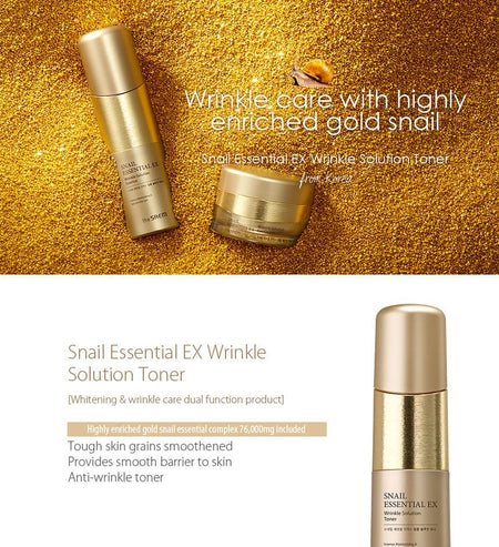 The Saem - Snail Essential EX Wrinkle Solution Toner 150ml, 150ml, 295 g, 8806164172872