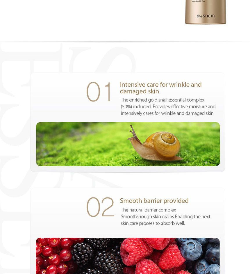 The Saem - Snail Essential EX Wrinkle Solution Toner 150ml, 150ml, 295 g, 8806164172872