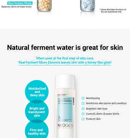 NEOGEN - Dermalogy Real Ferment Micro Essence, 150ml, 398 g, 8809381448935