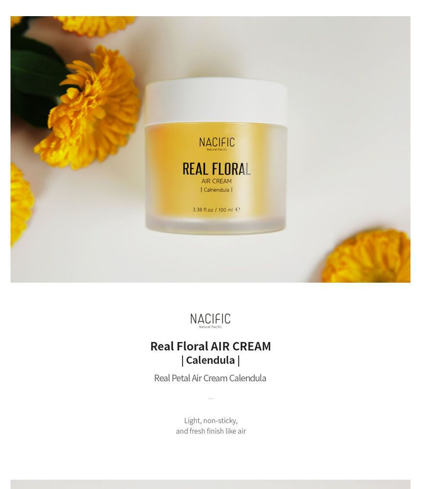 Nacific - Real Floral Air Cream Calendula 100ml, 100ml, 230 g, 8809517460893
