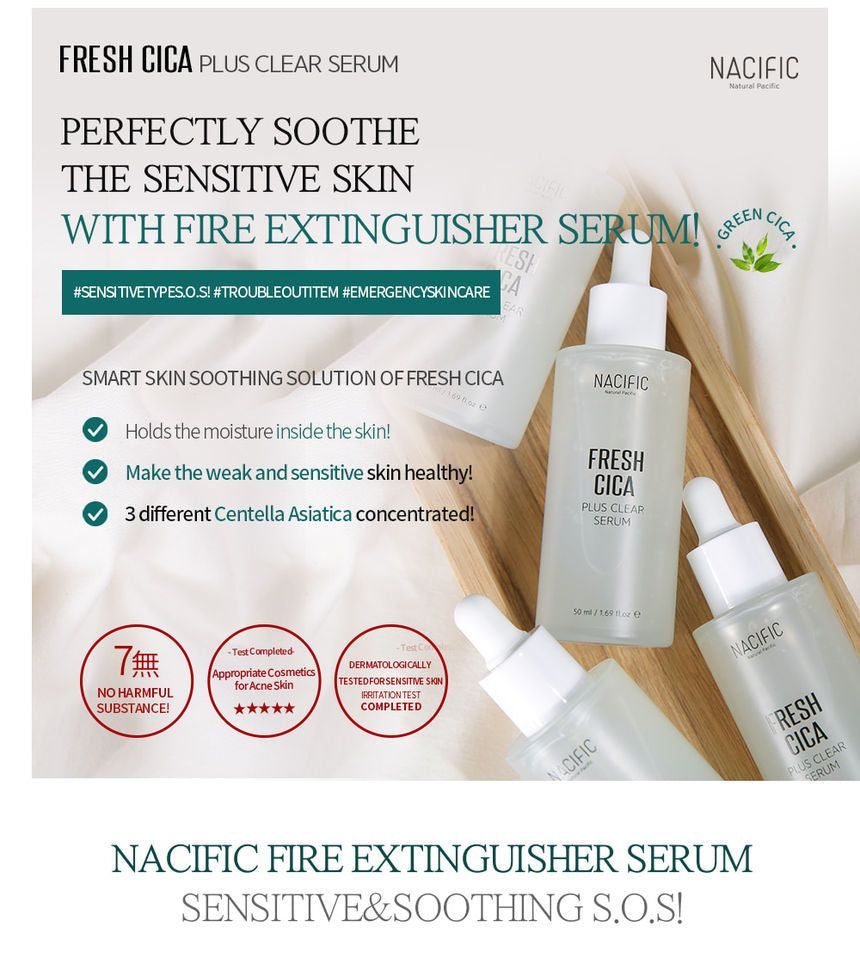 Nacific - Fresh Cica Plus Clear Serum, 50ml, 116 g, 8809517461319