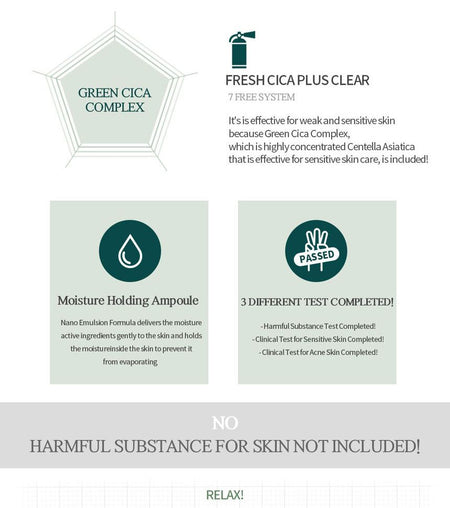 Nacific - Fresh Cica Plus Clear Serum, 50ml, 116 g, 8809517461319