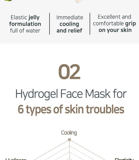 PETITFEE - Gold & Snail Hydrogel Mask Pack 5pcs, 30g x 5pcs, 271 g, 8809239802896