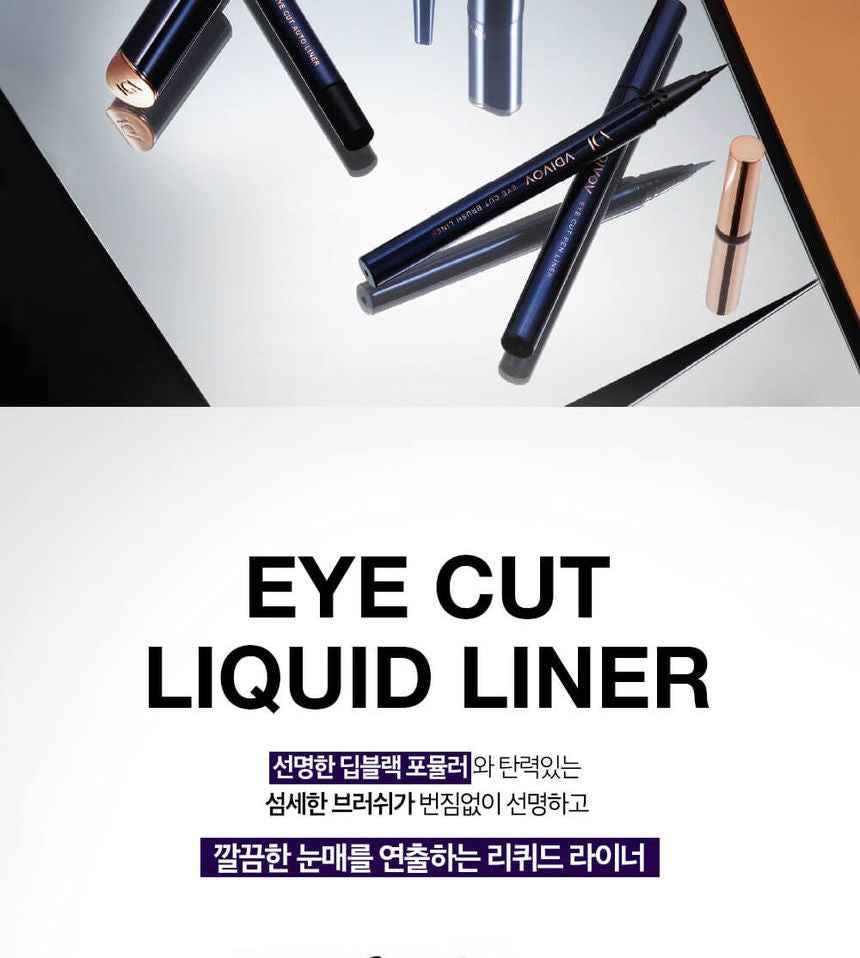 VDIVOV - Eye Cut Liquid Liner, Black, 16 g, 8801051338676