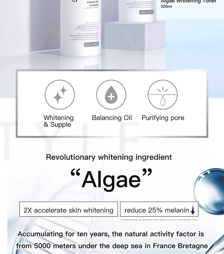 Zephyrine - Algae Whitening Toner, 200ml, 350 g, 4712927449195