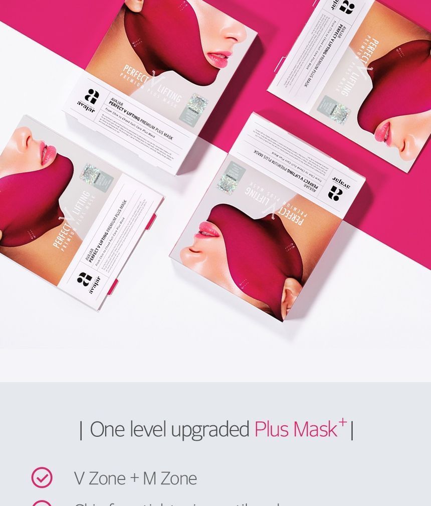 avajar - Perfect V Lifting Premium Plus Mask Set, 14g x 5 pcs, 162 g, 8809579370864