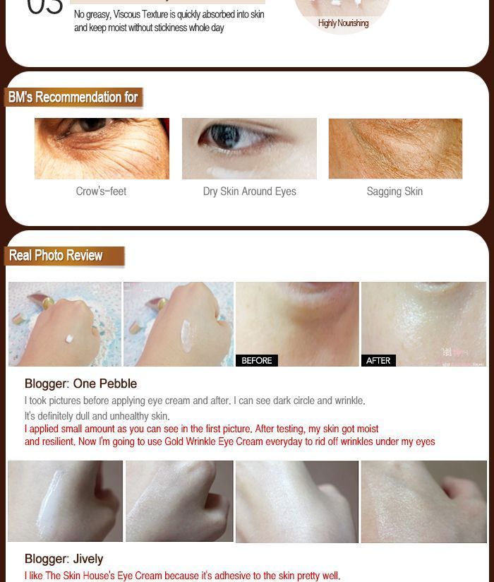 the SKIN HOUSE - Wrinkle Eye Cream Plus, 30ml, 46 g, 8809080823002