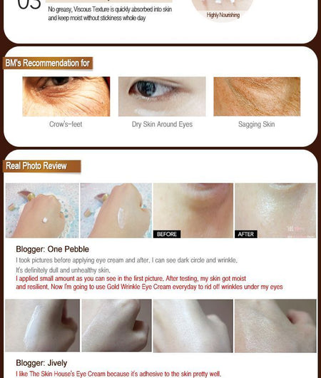 the SKIN HOUSE - Wrinkle Eye Cream Plus, 30ml, 46 g, 8809080823002